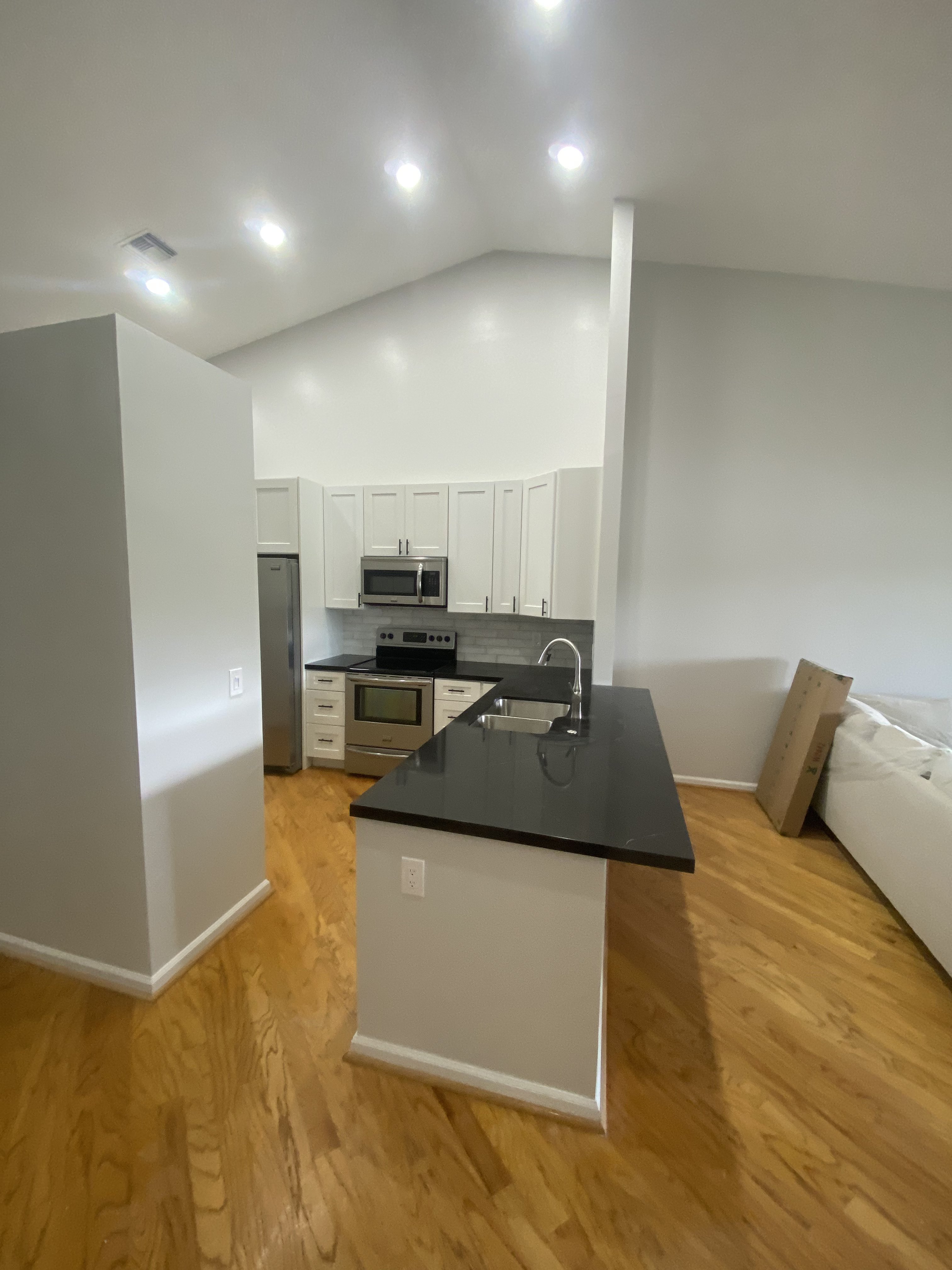 Custom stone countertop install